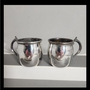 Vintage FB Rodger’s Silver Company 2 Punch Bowl Cups Replacements Baby Cups